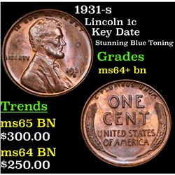 1931-s Lincoln Cent 1c Grades Choice+ Unc BN
