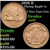 Image 1 : 1858 ll Flying Eagle Cent 1c Grades Select AU