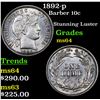Image 1 : 1892-p Barber Dime 10c Grades Choice Unc