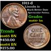 Image 1 : 1911-d Lincoln Cent 1c Grades Choice+ Unc BN