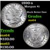 Image 1 : 1890-s Morgan Dollar $1 Grades Choice Unc