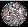 Image 2 : 1860-p Seated Liberty Half Dime 1/2 10c Grades Select+ Unc