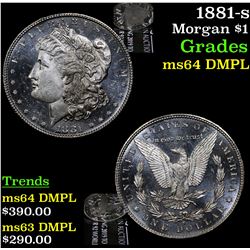 1881-s Morgan Dollar $1 Grades Choice Unc DMPL
