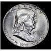 Image 2 : 1952-s Franklin Half Dollar 50c Grades Select Unc+ FBL