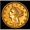 Image 2 : 1906-p Gold Liberty Quarter Eagle $2 1/2 Grades Select Unc