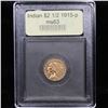 Image 4 : ***Auction Highlight*** 1915-p Gold Indian Quarter Eagle $2 1/2 Graded Select Unc By USCG (fc)