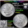 Image 1 : ***Auction Highlight*** 1893-p Morgan Dollar $1 Graded Select+ Unc By USCG (fc)