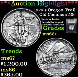 ***Auction Highlight*** 1926-s Oregon Trail Old Commem Half Dollar 50c Graded GEM++ Unc By USCG (fc)