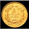 Image 3 : ***Auction Highlight*** 1854 TYPE 2 Fs-101 DDO Gold Dollar $1 Graded Select Unc By USCG (fc)