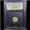 Image 4 : ***Auction Highlight*** 1854 TYPE 2 Fs-101 DDO Gold Dollar $1 Graded Select Unc By USCG (fc)