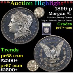 ***Auction Highlight*** 1899-p Morgan Dollar $1 Graded GEM++ Proof Cameo By USCG (fc)