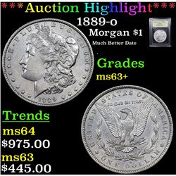 ***Auction Highlight*** 1889-o Morgan Dollar $1 Graded Select+ Unc By USCG (fc)