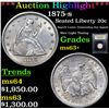 Image 1 : ***Auction Highlight*** 1875-s Twenty Cent Piece 20c Graded Select+ Unc By USCG (fc)