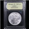 Image 4 : ***Auction Highlight*** 1901-p Morgan Dollar $1 Graded Select Unc By USCG (fc)