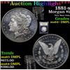 Image 1 : ***Auction Highlight*** 1881-s Morgan Dollar $1 Graded Choice Unc+ DMPL By USCG (fc)
