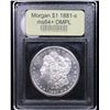 Image 4 : ***Auction Highlight*** 1881-s Morgan Dollar $1 Graded Choice Unc+ DMPL By USCG (fc)