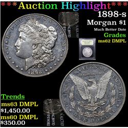 ***Auction Highlight*** 1898-s Morgan Dollar $1 Graded Select Unc DMPL By USCG (fc)