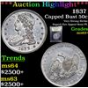 Image 1 : ***Auction Highlight*** 1835 Capped Bust Half Dollar 50c Graded Select+ Unc By USCG (fc)