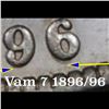 Image 8 : ***Auction Highlight*** 1896/96-o Vam 7 Morgan Dollar $1 Graded Select+ Unc By USCG (fc)