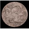 Image 2 : ***Auction Highlight*** 1795 Plain Edge, Liberty Cap Flowing Hair large cent 1c Graded vg+ By USCG (