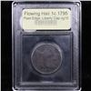 Image 4 : ***Auction Highlight*** 1795 Plain Edge, Liberty Cap Flowing Hair large cent 1c Graded vg+ By USCG (