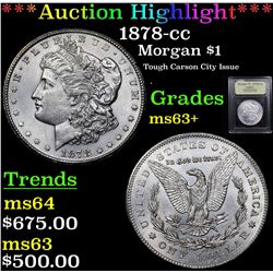 ***Auction Highlight*** 1878-cc Morgan Dollar $1 Graded Select+ Unc By USCG (fc)