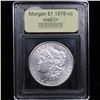 Image 4 : ***Auction Highlight*** 1878-cc Morgan Dollar $1 Graded Select+ Unc By USCG (fc)