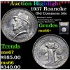 Image 1 : ***Auction Highlight*** 1937 Roanoke Old Commem Half Dollar 50c Graded GEM++ Unc By USCG (fc)