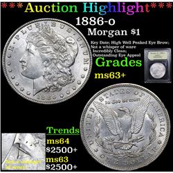 ***Auction Highlight*** 1886-o Morgan Dollar $1 Graded Select+ Unc By USCG (fc)