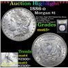 Image 1 : ***Auction Highlight*** 1886-o Morgan Dollar $1 Graded Select+ Unc By USCG (fc)