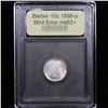 Image 4 : ***Auction Highlight*** 1898-p Mint Error Barber Dime 10c Graded Select+ Unc By USCG (fc)