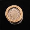 Image 2 : Mixed small cents 1c orig shotgun roll, 1918-s Wheat Cent, 1888 Indian Cent other end