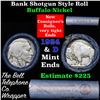 Image 1 : Buffalo Nickel Shotgun Roll in Old Bank Style  'Bell Telephone' Wrapper 1929 & d Mint Ends
