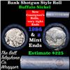 Image 1 : Buffalo Nickel Shotgun Roll in Old Bank Style 'Bell Telephone'  Wrapper 1924 & s Mint Ends