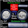 Image 1 : Buffalo Nickel Shotgun Roll in Old Bank Style 'Bell Telephone'  Wrapper 1926 & d Mint Ends