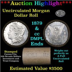 ***Auction Highlight*** 1879 & CC Uncirculated Morgan Dollar Shotgun Roll (fc)