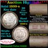 Image 1 : ***Auction Highlight*** Full solid Difficult date 1899-s Morgan silver dollar roll, 20 coins (fc)