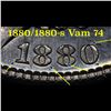 Image 6 : ***Auction Highlight*** 1880/1880-s Vam 74 Morgan Dollar $1 Graded Choice Unc DMPL By USCG (fc)