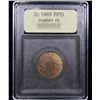 Image 4 : ***Auction Highlight*** 1865 RPD Two Cent Piece 2c Graded Choice+ Unc RB By USCG (fc)