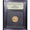 Image 4 : ***Auction Highlight*** 1915-p Gold Indian Quarter Eagle $2 1/2 Graded Select Unc By USCG (fc)