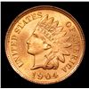 Image 2 : ***Auction Highlight*** 1904 Indian Cent 1c Graded GEM Unc RD By USCG (fc)