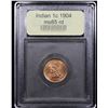 Image 4 : ***Auction Highlight*** 1904 Indian Cent 1c Graded GEM Unc RD By USCG (fc)