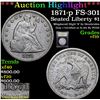 Image 1 : ***Auction Highlight*** 1871-p FS-301 Seated Liberty Dollar $1 Graded vf++ By USCG (fc)