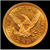Image 3 : ***Auction Highlight*** 1853-p Gold Liberty Quarter Eagle $2 1/2 Graded Select Unc PL By USCG (fc)
