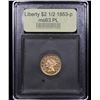 Image 4 : ***Auction Highlight*** 1853-p Gold Liberty Quarter Eagle $2 1/2 Graded Select Unc PL By USCG (fc)