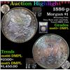 Image 1 : ***Auction Highlight*** 1886-p Morgan Dollar $1 Graded GEM+ DMPL By USCG (fc)