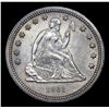 Image 2 : ***Auction Highlight*** 1861-p Seated Liberty Quarter 25c Graded Choice+ Unc By USCG (fc)