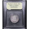 Image 4 : ***Auction Highlight*** 1861-p Seated Liberty Quarter 25c Graded Choice+ Unc By USCG (fc)
