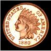 Image 2 : ***Auction Highlight*** 1880 Indian Cent 1c Graded Gem++ Proof Red By USCG (fc)