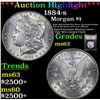 Image 1 : ***Auction Highlight*** 1884-s Morgan Dollar $1 Graded Select Unc By USCG (fc)